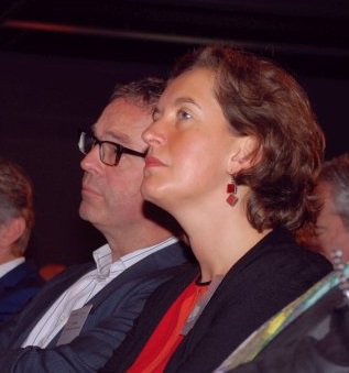 Lex Staal en Rinda den Besten eerder tijdens het plenaire gedeelte